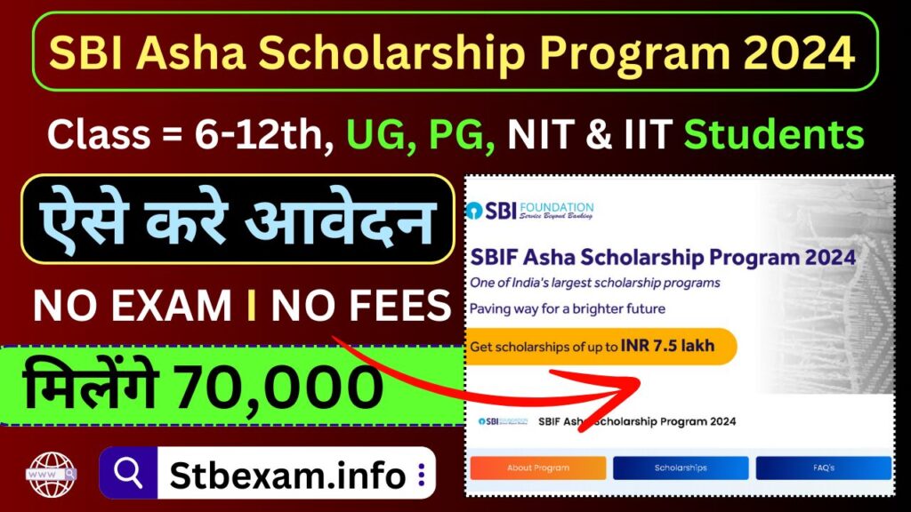 SBI Asha Scholarship 2024